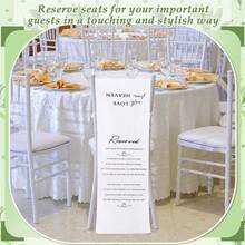Memorial Wedding Chair Sign For Ceremony Save A Seat For Someone In Heaven Reserved Seat Decorations - White - View 3