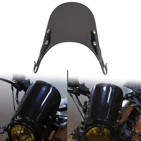 Motorcycle Windshield, Motorcycle Frame Accessories, Universal Vintage Front Light Windshield For Motorcycle Modification, Motorcycle Windscreen, Motorcycle Front Fairing