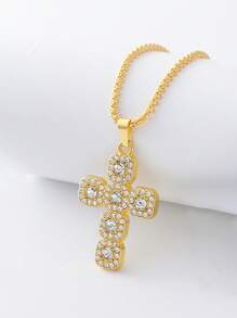 1 Stück neuer luxuriöser, eleganter 10mm Strass-Diamant wasserdichter, vielseitig einsetzbarer goldener Halskette für Frauen