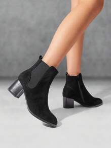 Botas de moda de mujer Cremallera lateral De moda