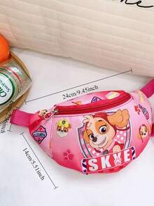 PAW Patrol 儿童胸包可调节斜挎腰包可爱卡通拉链零钱包适合学校旅行背包 - 彩色 - 查看 4