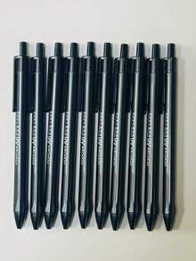 10支装半凝胶笔，黑色、蓝色和红色，0.7毫米，书写流畅，办公用品，学校用品，女士礼物，用于记笔记、绘画，学校办公用品，返校必备品。