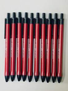 10支装半凝胶笔，黑色、蓝色和红色，0.7毫米，书写流畅，办公用品，学校用品，女士礼物，用于记笔记、绘画，学校办公用品，返校必备品。