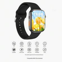 Smartwatch, Wireless Call/Dial, Multi-Sport Mode, Incoming Call Alert & Rejection, Short Message Alert, Message Alert View, Customized Wallpaper, Compatible With IOS/Andriod