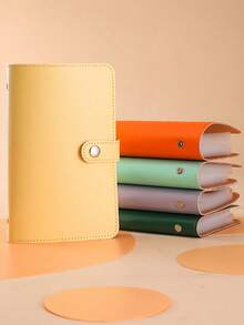 [Cash Storage]Cash Storage Notebook With 50pcs Of Inner Can Hold 100 Banknotes, With Banknote Photos, Stamps, Bank Card Storage Book A6 Large Capacity Cash Storage Notebook - Multicolor - View 6