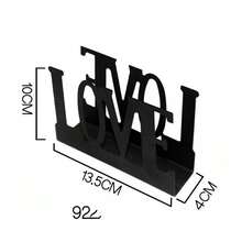 1PC Metal Napkin Holder - An Elegant Vertical Desktop Tissue Holder With A Complex Black Design, Perfect For Home, Hotel Or Cafe Decoration - Black - View 20