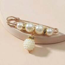 12pcs Waist Clip Brooches For Fixing, Preventing Exposure On Low-Cut Dress And Decorative For Coat, Cardigan, Sweater - trắng - Xem 6