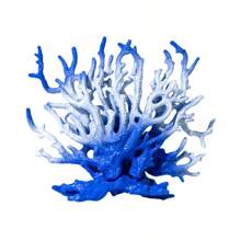 Adorno de planta de coral flexible de gran tamaño para pecera, decoración de paisajismo acuático para acuario