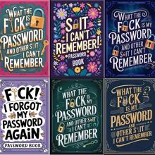 Cuaderno espiral con contraseña interesante, libro de almacenamiento de contraseñas: nunca talla grande volverás a perder tus contraseñas, diario de recuperación de contraseñas, para inicios de sesión en Internet y computadora, registro de sitios web, nombre de usuario, contraseña, almacenamiento de contraseñas en el hogar u oficina, artículos de oficina