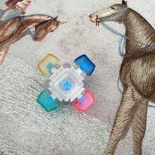 1/6PCS Decompression Toys Keyboard Clicker Toy Keyboard Cube Mechanical Key Button Stress Relief For Adult Gifts To Relief Pass Time (Chain Color And Style Are Random) - Multicolor - View 11