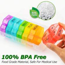 Weekly Pill Organizer 4 Times A Day, Large Pill Box 7 Day Daily Pill Case With 28 Extra Large Compartments Portable Travel Pill Container Big Medicine Organizer For Supplement Vitamin (White) - White - View 9