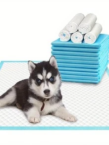 100 piezas Almohadillas para pañales de mascotas, Pañales desechables para perros, Alfombrillas de arena para gatos engrosadas, Adecuadas para el entrenamiento de mascotas, Evitan que las mascotas orinen en cualquier lugar, Mantienen la higiene del hogar, El mejor regalo diario para gatos y perros felices, También una opción ideal para regalos de cumpleaños y suministros para mascotas.