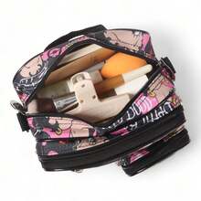 Betty Boop Print Crossbody Bag With Adjustable Strap, Multi-Compartment Shoulder Bag, Large Capacity Casual Travel Sling Bag - Cổ điển - Xem 4