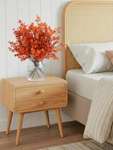 1/3/6 束人造秋季橙色花朵假满天星丝绸茎用于桌面中心装饰花瓶厨房现代家居室内室外感恩节秋季装饰真实触感红色丝绸花束假花用于花瓶家庭办公室婚礼春冬季室内室外中心装饰桌面派对装饰假丝绸植物装饰婚礼派对装饰花束真实触感 DIY 家居花园