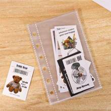 10 Stück/20 Stück/30 Stück A7 Ordner klare Kartenhüllen, 3 Zoll Postkarten Halter, 6 Löcher Kpop Mini Sammlerbuch Nachfüllbeutel Schulmaterial, Schulanfang