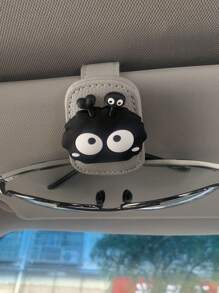 1 pieza Clip universal para gafas de sol de visera de coche, material de PVC, soporte para anteojos de auto, accesorios interiores para vehículo, soporte de almacenamiento de gafas de sol de viaje fresco