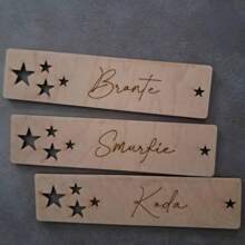 5/10 unidades de cartões-presente de madeira personalizados - personalizáveis com seu texto, design minimalista e elegante, perfeito para a volta às aulas, fim de ano, presente exclusivo de alta qualidade para professores e alunos