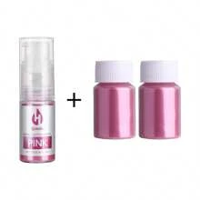 Espray de Brillo Comestible - 8 Colores Spray Brillante de Pastel Polvo Brillante Metálico Chispas para Decorar Galletas Chocolate Fresa, 5g/Botella