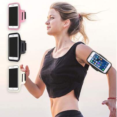 2pcs Multifunctional Key Holder Water-Resistant Arm Band Pouch, Outdoor Running Hiking Cycling Sports Touchscreen Arm Sleeve