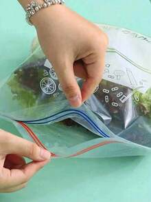 15/20/30/40/65pcs, Clear Zipper Bag, Sealed Food Storage Zip Lock Bag, For Biscuit Cookie Candy Snack Dry Fruit Grain Cereal Spices, Portable Leakproof Food Fresh-Keeping Container For Fridge, Vacuum Sealer Bags, Kitchen Accessories