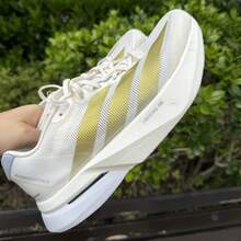 阿迪达斯男士 ADIZERO BOSTON 13 缓震回弹透气训练竞速跑鞋 JS4947，2026 新款上市 - 白色 - 查看 4