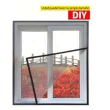 Adhesive Mosquito Net For Windows 150x130 Cm Multicolor (Color Sent At Random), Anti-Insect Mesh, Protection Against Mosquitoes And Flies, Window Screen With Adhesive Tape - Multicolor (random Color Sent) - View 6