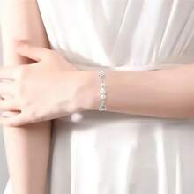 S925 Sterling Silber feines dreischichtiges Glückskugel-Charm-Armband für Mädchen und Frauen & Musikfestivals, ideal als Valentinstag & Ganzjahres Geschenk