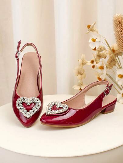 Chinelas para niños con decoración de botones, de uso versátil