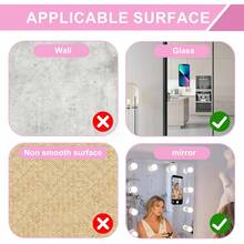 Silicone Suction Cup Phone Holder, Double-Sided Suction Cup, Multi-Functional Adhesive Back, Anti-Slip Hands-Free, Suitable For Shower Mirror, Car Selfie And Video Shooting, Compatible With IPhone, Android Phones, Birthday Gift, Phone Holder For Family And Friends, Phone Accessories