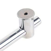 SENDERPICK Wall Mounted Round Handheld Shower Lift Rod Head Riser Rail Holder Back To School - Silver - View 7