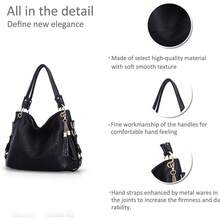 Vintage Leather Tote Bag For Women – High-Quality Shoulder Bag Made Of Soft Leather With An Adjustable Shoulder Strap And An Interior Zipped Pocket – Classic Design With Ample Capacity, Suitable For Everyday Commuting, Shopping, And Casual Dates – Available In Various Colors, Elegant And Practical (The Metal Hardware Is Gold-Tone)