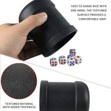 Dice Cup With Dice, Suitable For Bar Parties Yahtzee Farkle Dice Game
