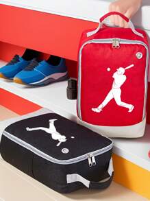 Sac cadeau personnalisé, portez vos souvenirs sur le sac, sac de rangement pour chaussures de voyage multifonctionnel, sac à poussière pour chaussures portable unisexe à grande capacité avec double compartiment, sac à chaussures suspendu, matériau en polyester léger et hydrorésistant
