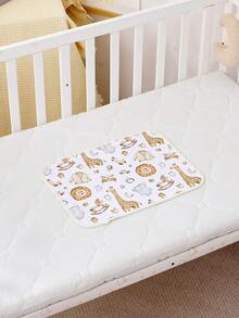 1 件 15.74 英寸 * 11.81 英寸婴儿尿布更换垫 婴儿尿布垫 柔软可重复使用可洗床垫 男童