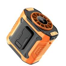 3600mAh Portable Waist Fan Clip On Belt, Max 24H Cooling,10 Speeds 12000RPM,Rechargeable Hands-Free Personal Wearable Neck Fan With Dual Clip & Flashlight For Outdoor Jobsite Camping Traveling Turbo Fan
