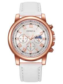 1/3/4/5 pièces Montres Élégantes pour Femmes en Quartz Romain - Cadran Rond à La Mode avec Bracelet, Idée de Cadeau Parfaite