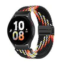 1pc 20mm Magnetic Woven Watch Band, Compatible With Samsung Galaxy Watch 7/6/5 Pro/4/6 Classic/Active 2 47mm/46mm/45mm/44mm/43mm/42mm/40mm; Suitable For Quick Release Replacement Strap For HW Watch GT3/2 42mm/GT 3 Pro/GT Cyber Watch; Magnetic Clasp Nylon Elastic Wristband For Garmin Vivoactive 5/3/Vivomove3/Forerunner 245/645/Venu/Venu 2 Plus/Venu Sq/Active 5/Amazfit Bip 3/Bip 3 Pro/GTS 3 2/Pop/Pop Pro/BIP/BIP Lite Smartwatches - 20mm - View 38