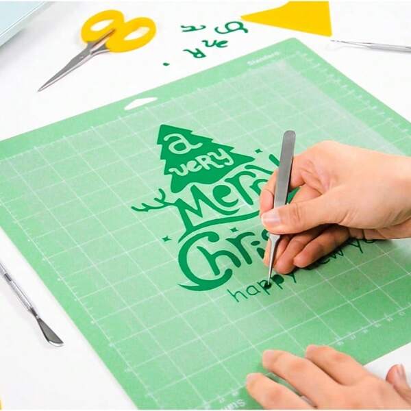 3pcs 12 X 12 Inch Standard Grip Cutting Mat For Explore One/Air/Air 2/Maker Adhesive Non-Slip Cut Mats Replacement Accessories For School Supplies, Back To School