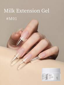 18ML Quick Extension Gel Nail Polish Nude Milk White Color Finger Prolong Acrylic Crystal Construction Hard Gel Varnish - 彩色 - 查看 10