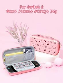 1 Piece Cherry Bow Pattern Protective Cover, Compatible With Switch 2025, Switch NS/Switch OLED/Lite, Compatible With Switch Game Console Accessories Protective Case/Protective Cover, Storage Bag, Protect Your Game Console, A Romantic Gift Compatible With Switch Players - Multicolor - View 10