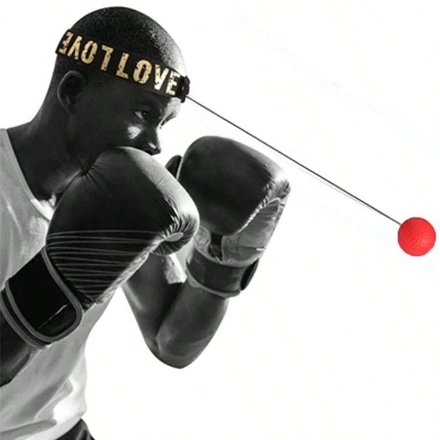 LOTANK Muay Thai Boxing Speed Ball With Head Band For Sanda Boxing Fighting Fast Speed Reaction Time Training Boxing Reflex Trainer