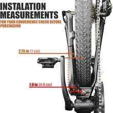 BV Chromium Adjustable Bicycle Kickstand With Concealed Spring-Loaded Latch, For 24-29 Inch Bike Kickstands - Heavy Duty Plus 121lbs - View 4