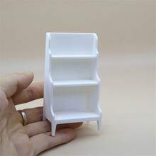 1pc Realistic Storage Rack Model, 3-Tier Display Shelf Miniature, Fruit & Vegetable Market Rack, Miniature Golden Candle Holder, Mini European Candle Holder, Realistic Vintage Candle Lamp, Miniature Western Restaurant Scene Decor, Home Decor Accessory, Dollhouse Furniture, Halloween, Christmas Party Decoration, Gift