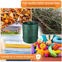 Jiubiaz 4X Gartensack Laubsack Gartenabfallsack XXL Garten Tasche Rasensack mit Griffen 272L - Grün