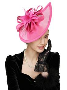 1 Stück fächerförmiger Tee-Party Fascinator Hut für Frauen, Kentucky Kopfbedeckung Derby Pillbox Kirchenhut für Cocktail Hochzeit, Haaraccessoires, kleine Hüte, Mini Fascinator, Mini Mütze