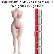 Muñeca sexual realista con torso femenino - Automasajeador para placer masculino, con textura de piel realista, funciones vaginales y anales, material TPE, juguete sexual para adultos, ideal para la satisfacción nocturna y la relajación íntima | Diseño femenino realista | Posicionamiento flexible (sin ropa)