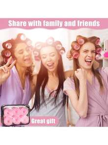 36pcs/Set Self-Grip Rollers Kit With 24Rollers And 12Clips, Salon Quality Curlers For Diy Hairstyling, Heatless Rollers, Back To School, Travel Holiday Essentials, Hair Accessories For Women, Hair Curlers, Curly Hair Brush, Rollers, Curly Hair Products, Curler, Rollers For Hair Curl, Curly Hair Tools, Hair Roller, Hair Curler, Barber, Hair Curlers, Barber Accessories, Rollers, Curly Hair Products, Curler, Rollers For Hairdressing Equipment, Accessories, Hair Curl, Curly Hair Tools, Hair Roller, Christmas,Curly Hair, Hair Curler, Hair Rollers, Heatless Curl, Heatless Curls, Rollers, Hair Curlers, Curly Hair Products, Hair Curl, Hair Roller, Rollers For Hair, Curly Hair Tools, Heatless Curlers,Hair, Accessories, Hair Products, Hair Tools, Hair Stuff, Hair Care, Curly Hair Brush, Barber, Barber Accessories, Hairdressing Equipment,Heatless Waves,Travel Essentials,Travel Essential,Hairstyle,Hairdressing - Coffee Brown - View 8