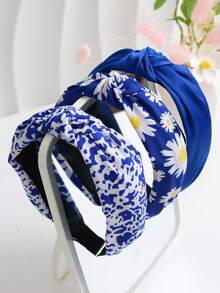 3pcs/Set Pink Headbands, Streetwear Wide-Brimmed Headbands, All Season, Hair Band Hair Hoop