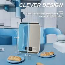 Food Scale, Kitchen Scale, Weight Scale Grams And Ounces For Weight Loss, Baking, Cooking, Keto And Meal Prep, LCD Display, 304 Stainless Steel