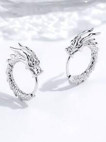2PCS High-Grade Coiling Dragon Stud Earrings For Women, Unique Luxury Niche Gift